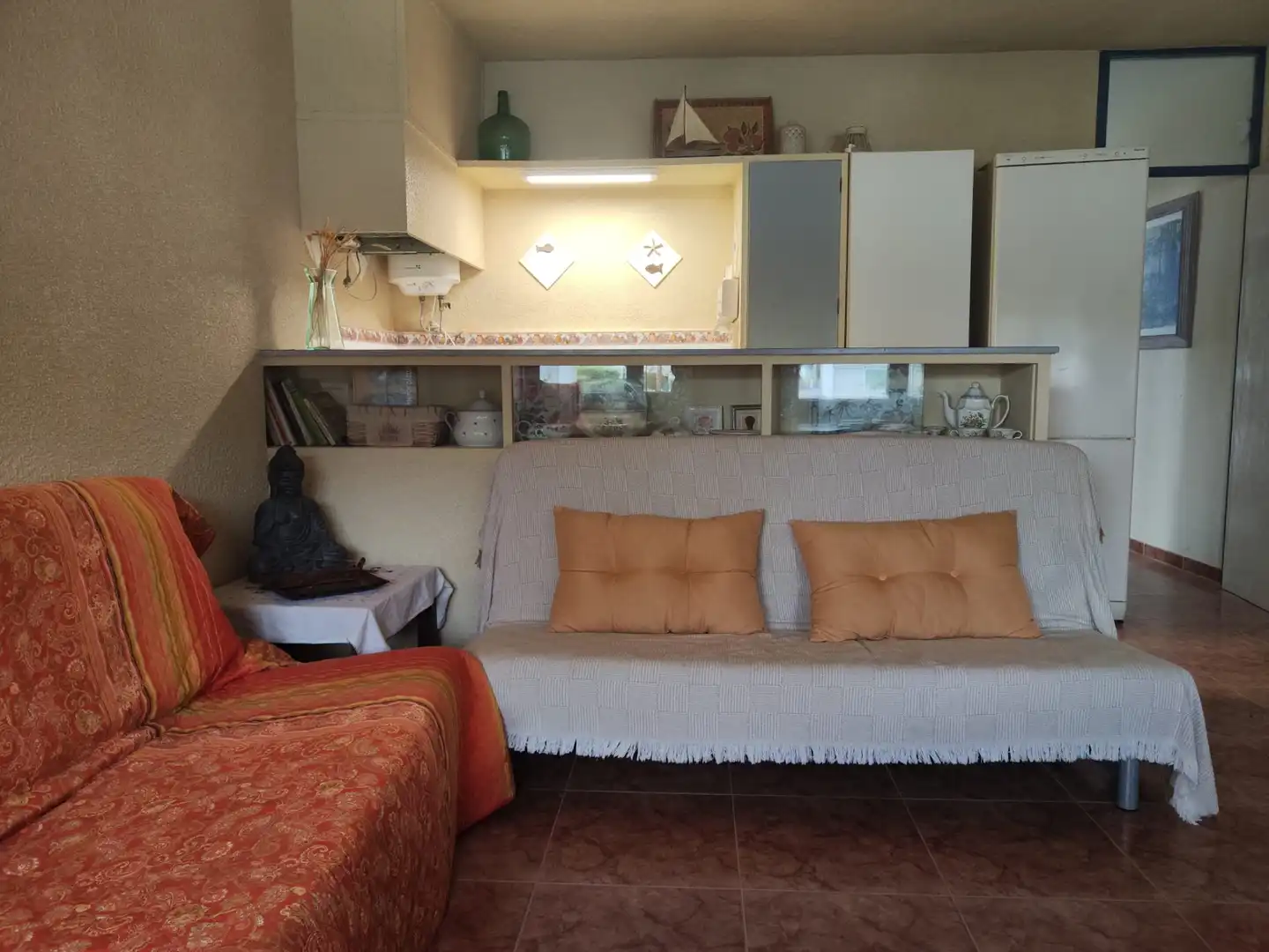 Living room of Flat for rent in La Ràpita  with Furnished, Oven and Washing machine