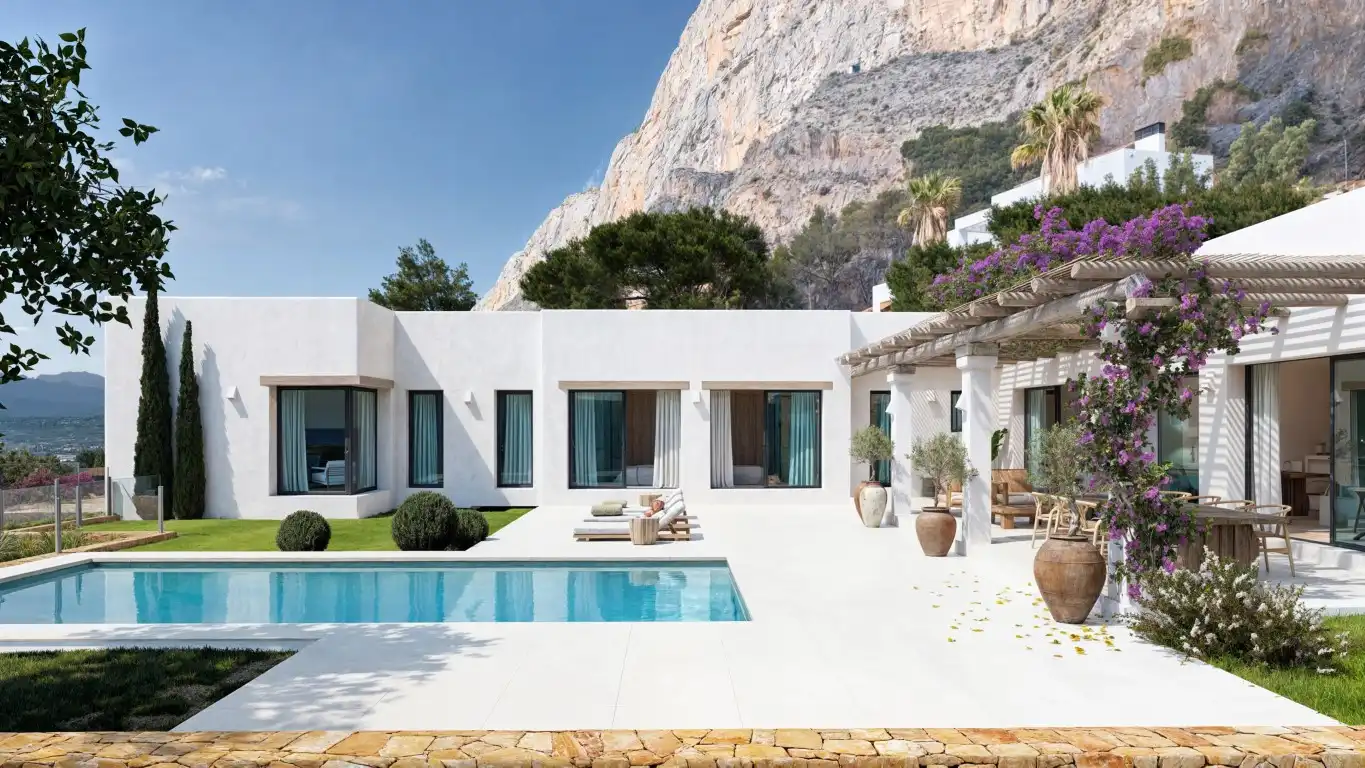 Vista exterior de Casa o xalet en venda en Jávea / Xàbia amb Aire condicionat, Calefacció i Terrassa