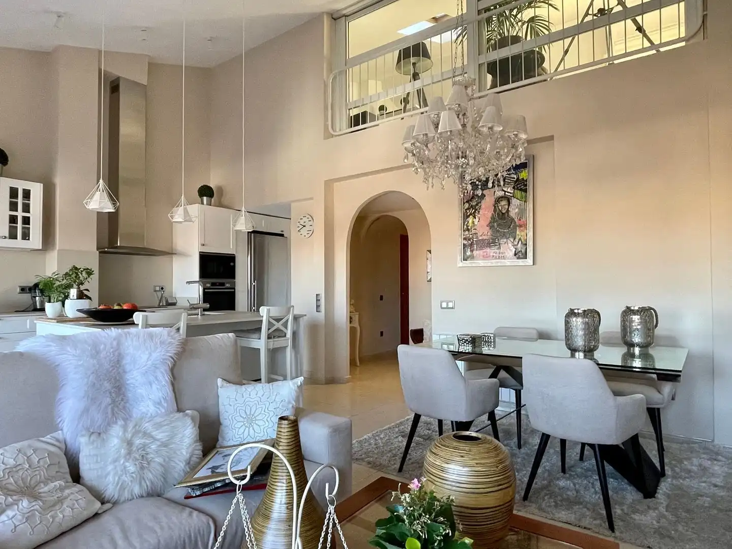 Esszimmer von Wohnung zum Verkauf in Girona mit Klimaanlage, Abstellraum und Balkon