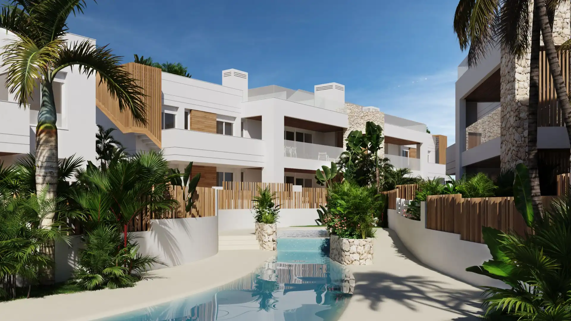 Bungalow de obra nueva con jardín en venta en Calle Salcillo 5