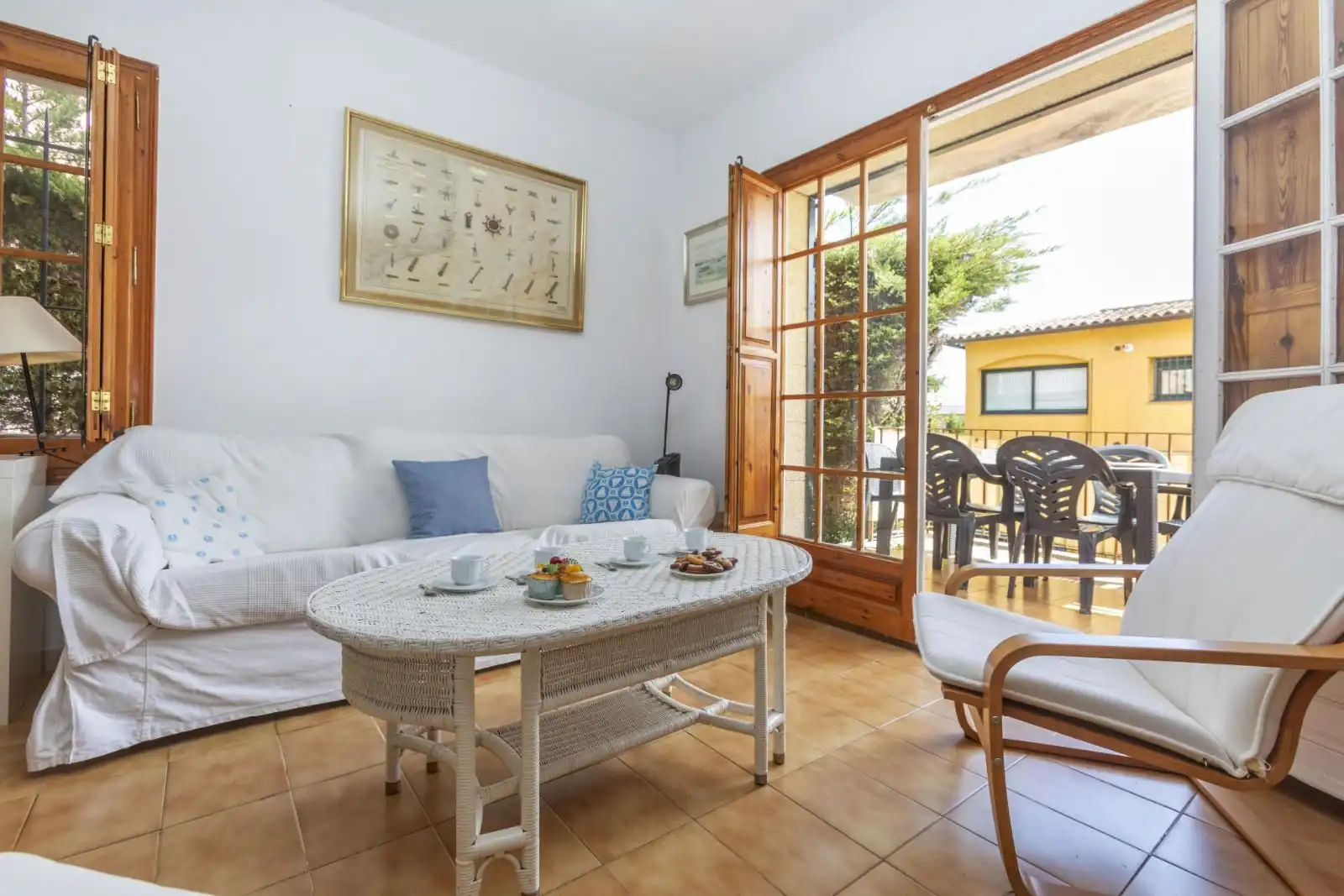 Garten von Einfamilien-Reihenhaus zum Verkauf in Palafrugell mit Heizung, Terrasse und Abstellraum