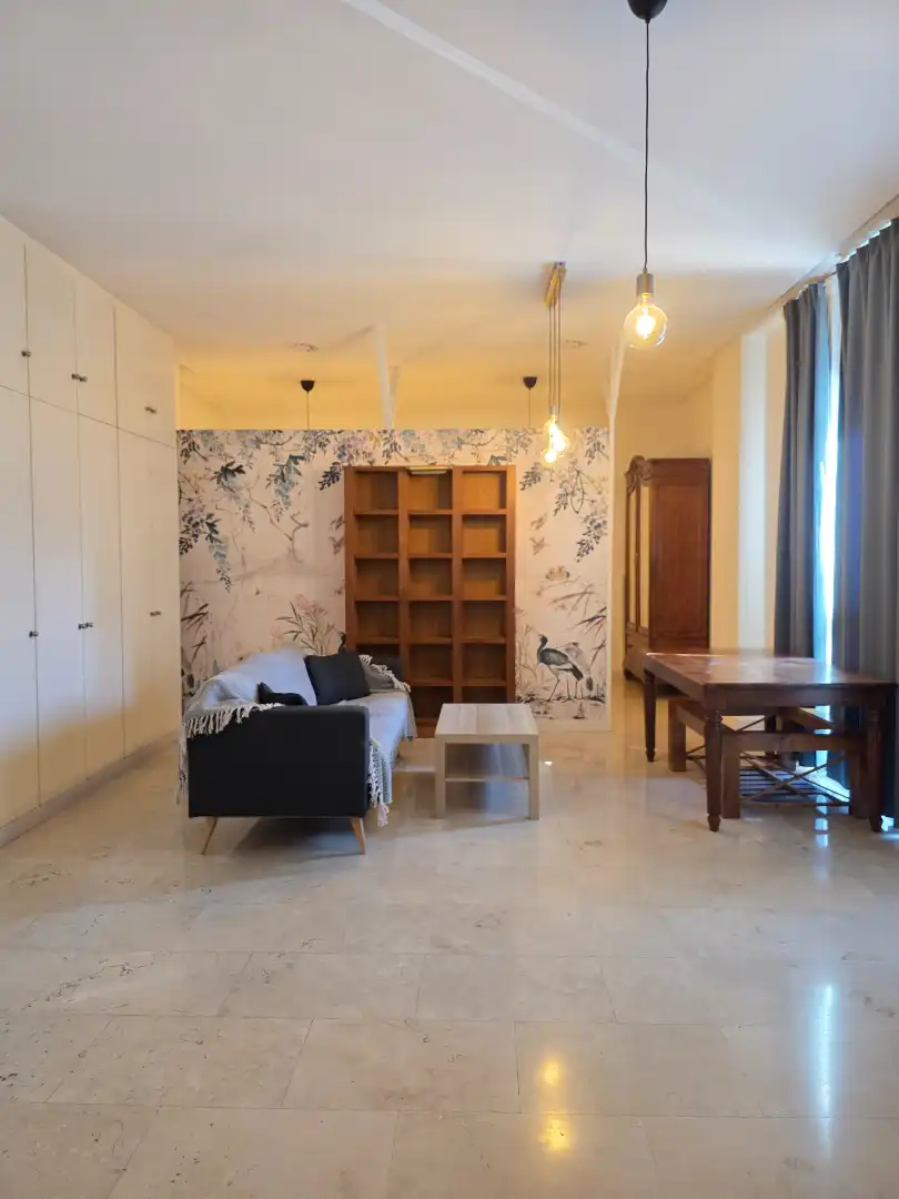 Living room of Flat for rent in Madrid  with Air Conditioner, Heating and Furnished