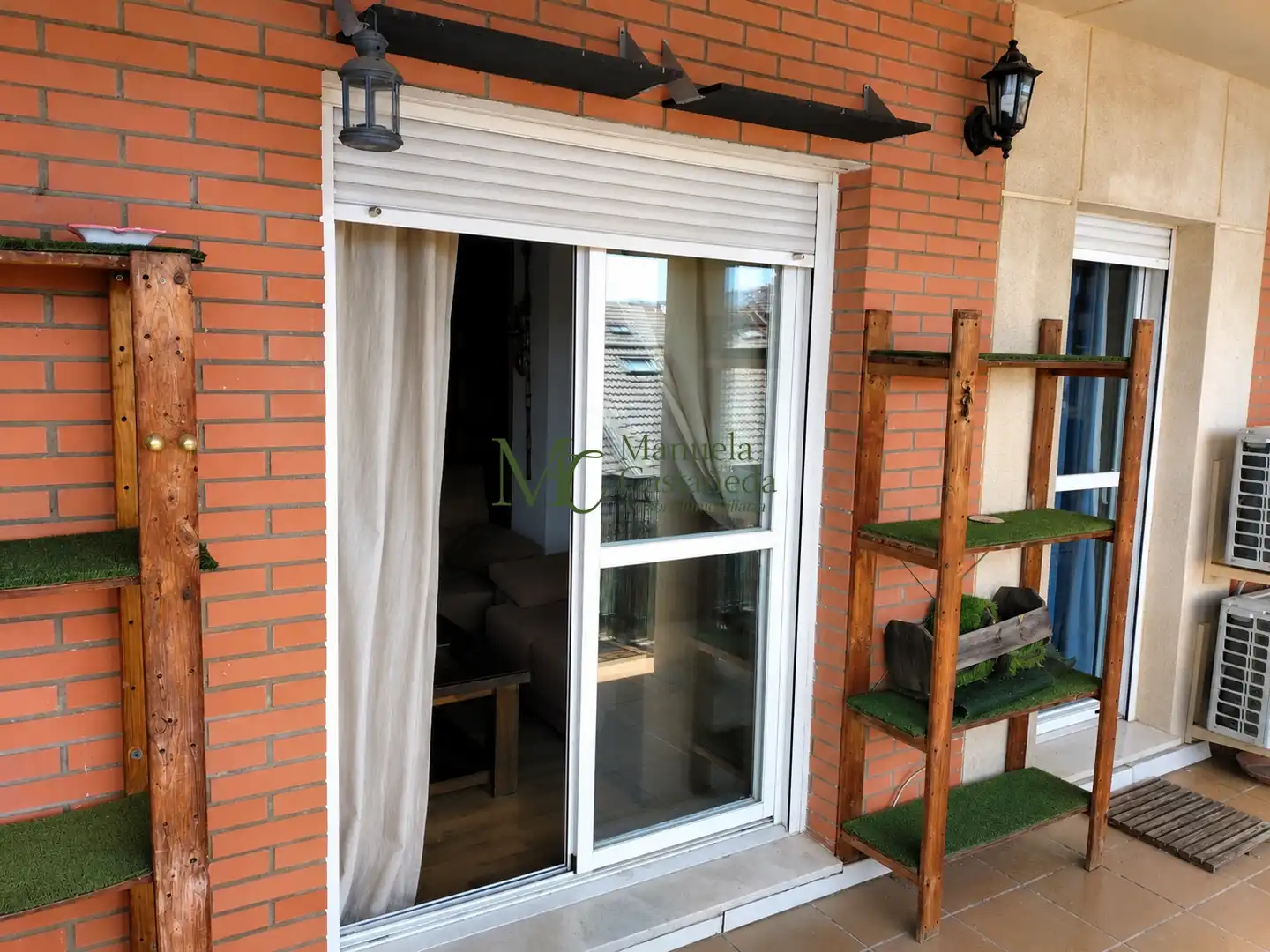 Balcony of Flat for rent in Mérida  with Air Conditioner, Heating and Alarm