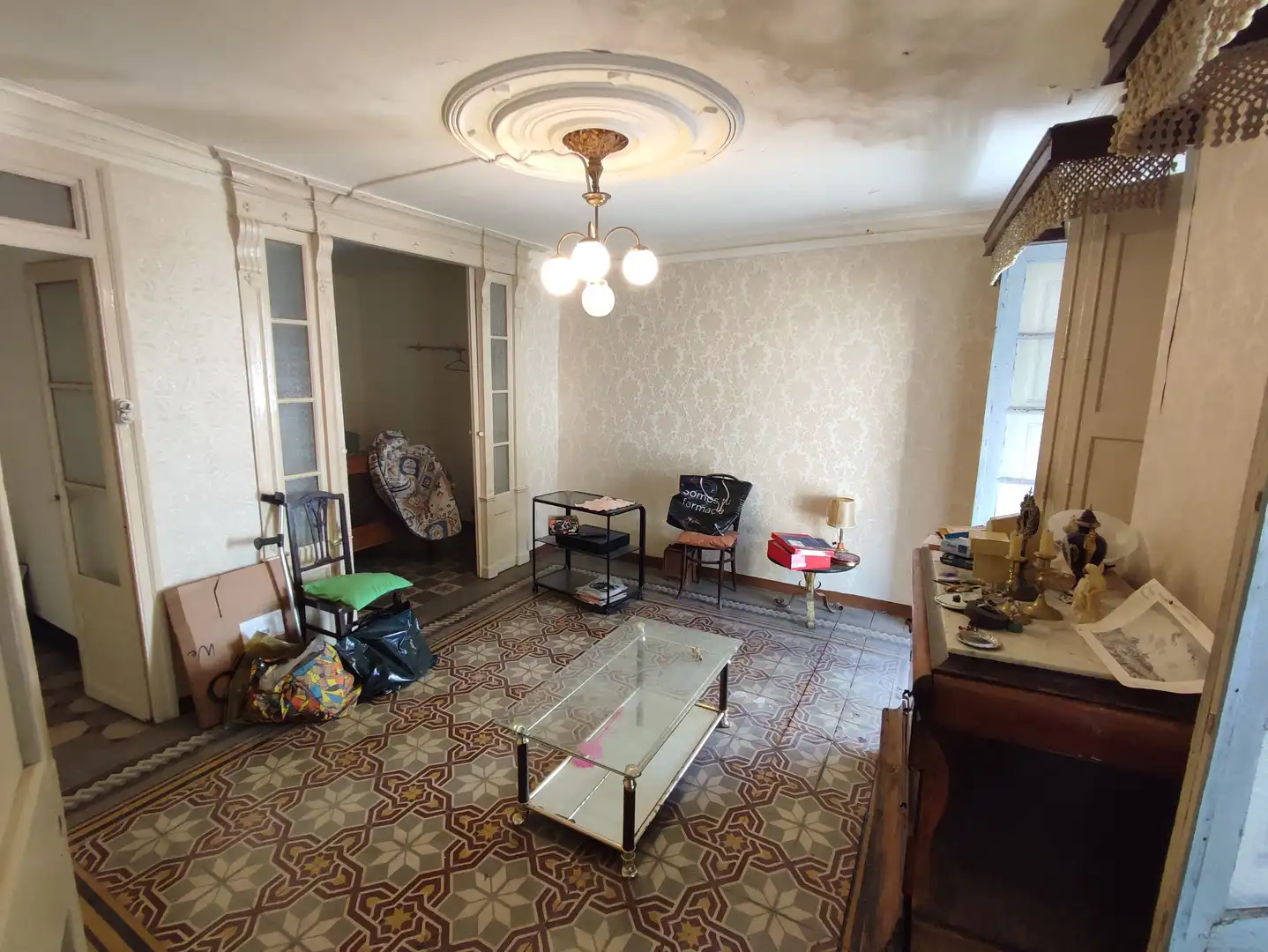 Sala de estar de Casa o chalet en venta en Les Borges Blanques con Calefacción, Terraza y Amueblado