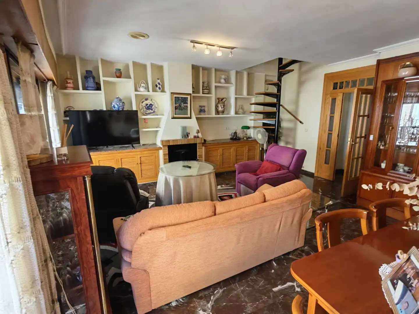 Sala d'estar de Àtic de lloguer en Murcia amb Aire condicionat, Calefacció i Terrassa