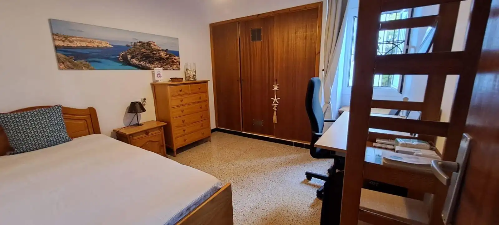 Bedroom of Flat for rent in  Palma de Mallorca  with Air Conditioner, Terrace and Furnished