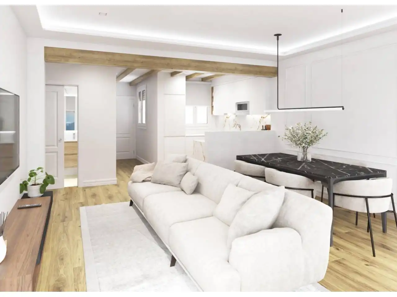 Wohnzimmer von Wohnung zum Verkauf in Donostia - San Sebastián  mit Heizung und Terrasse