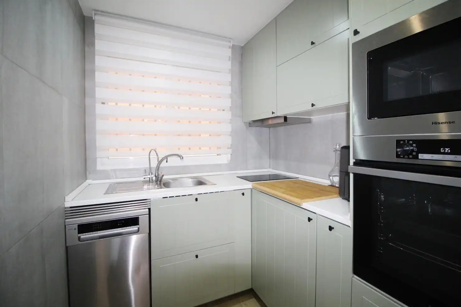 Cocina de Apartamento en venta en Oropesa del Mar / Orpesa con Aire acondicionado, Jardín privado y Terraza