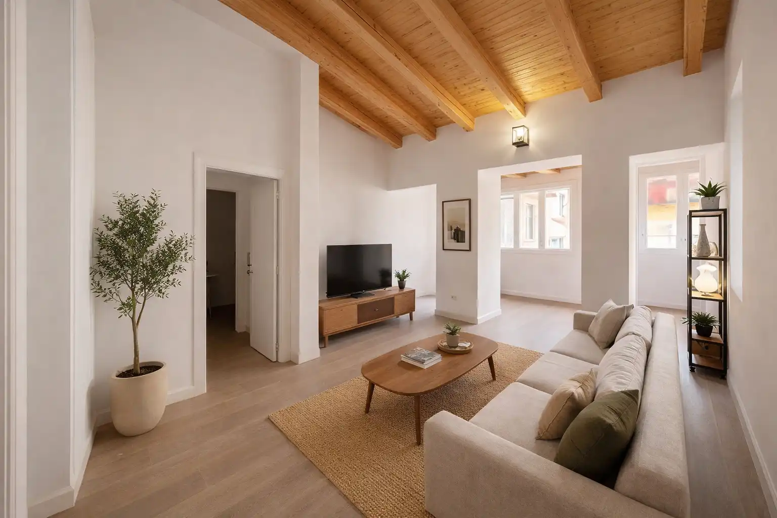 Sala de estar de Piso en venta en Godella con Balcón