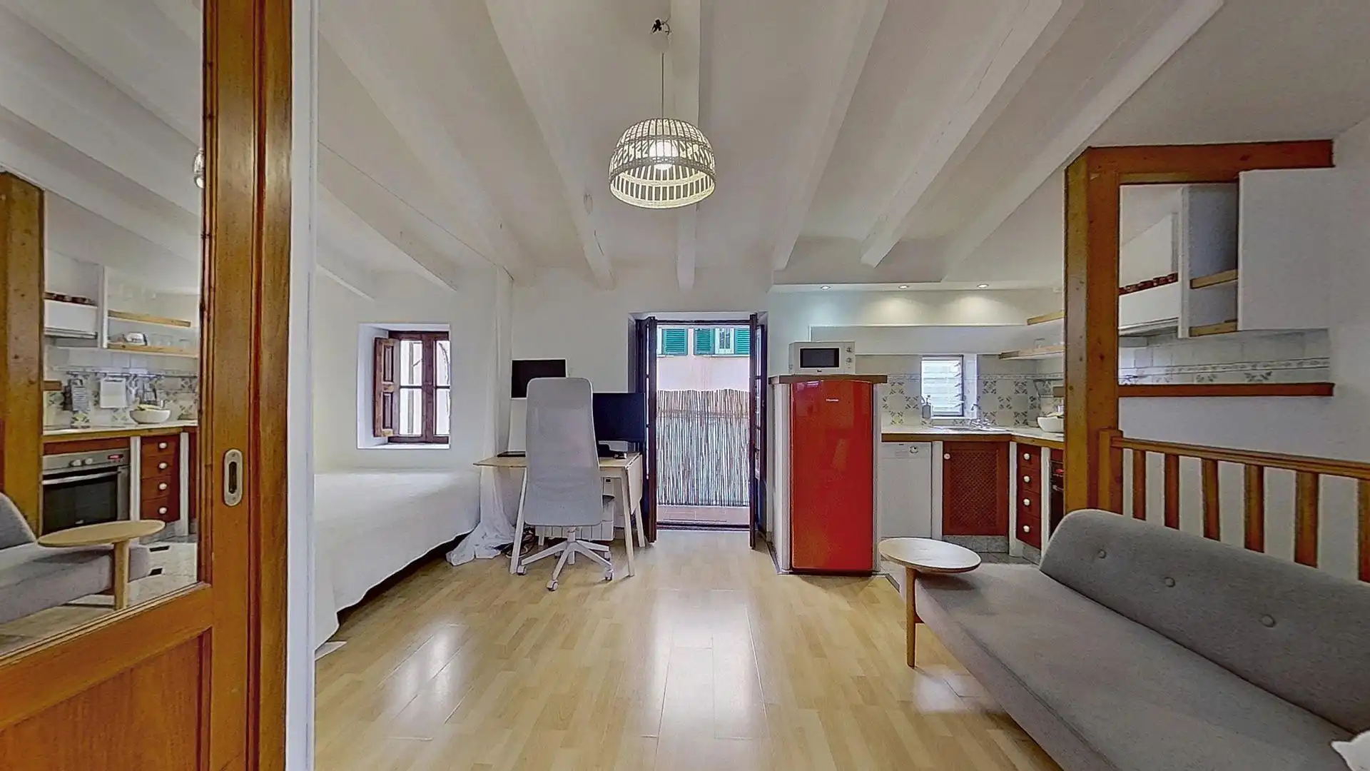 Wohnzimmer von Wohnung zum Verkauf in  Palma de Mallorca mit Klimaanlage, Möbliert und Balkon