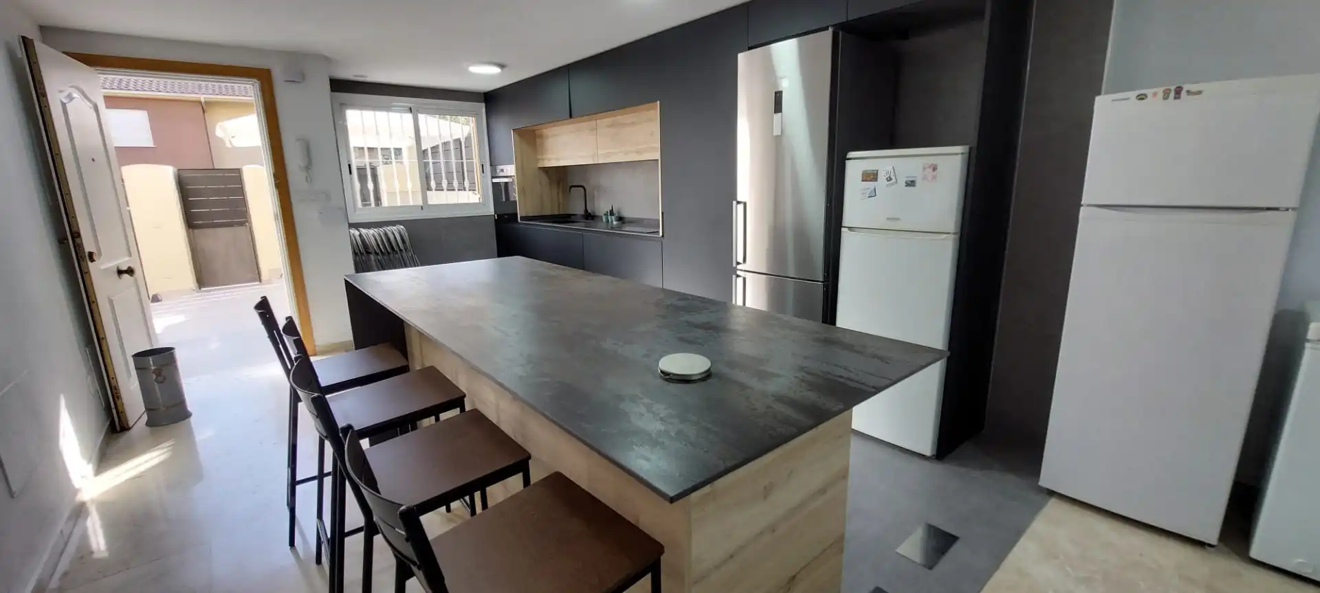 Cocina de Dúplex de alquiler en Murcia con Aire acondicionado, Jardín privado y Terraza
