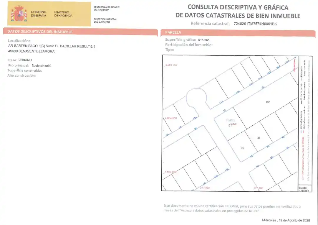 Terreno residencial en venta en Calle Sorolla 15
