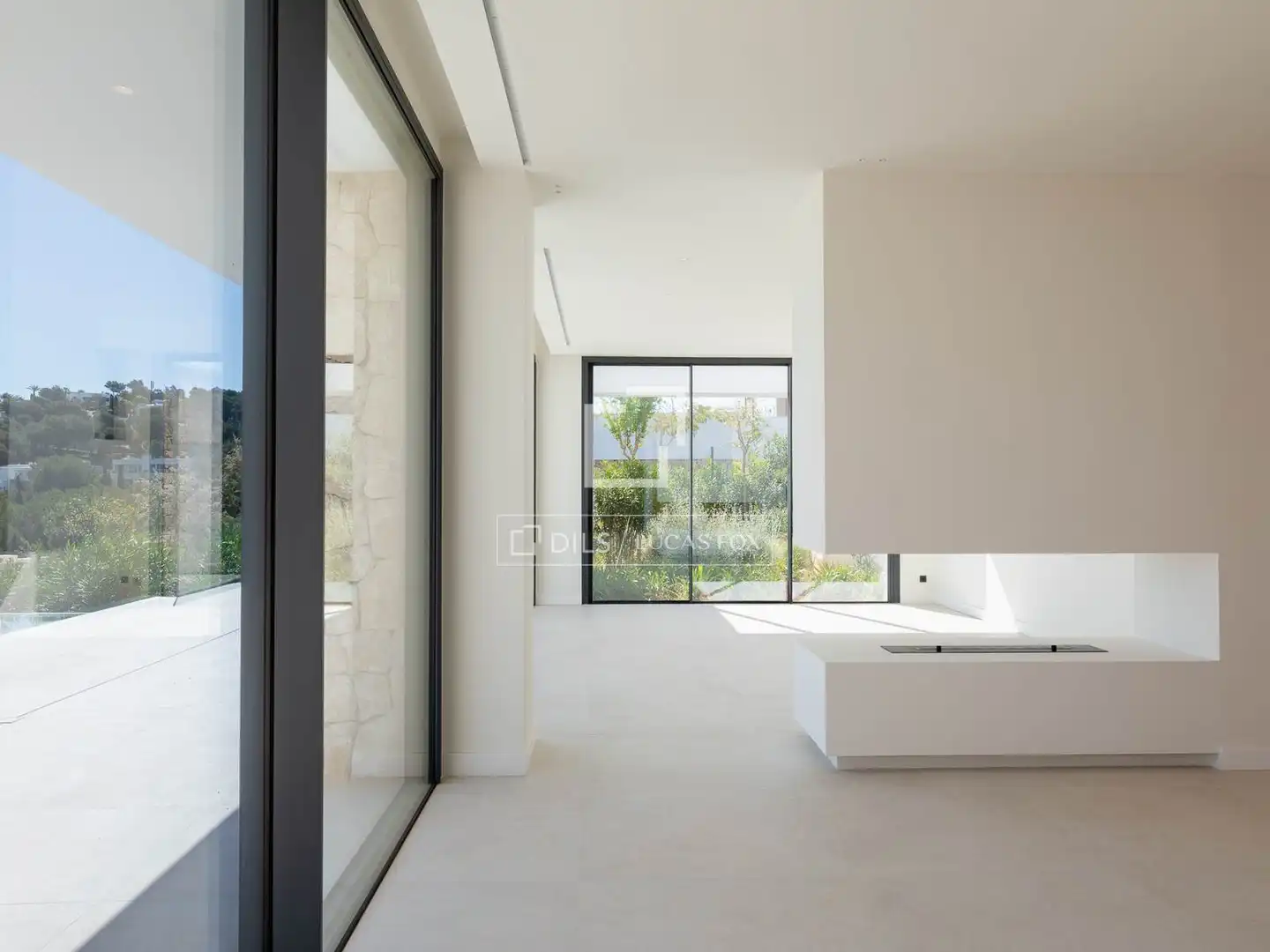 Sala de estar de Casa o chalet en venta en Santa Eulària des Riu con Aire acondicionado, Jardín privado y Terraza