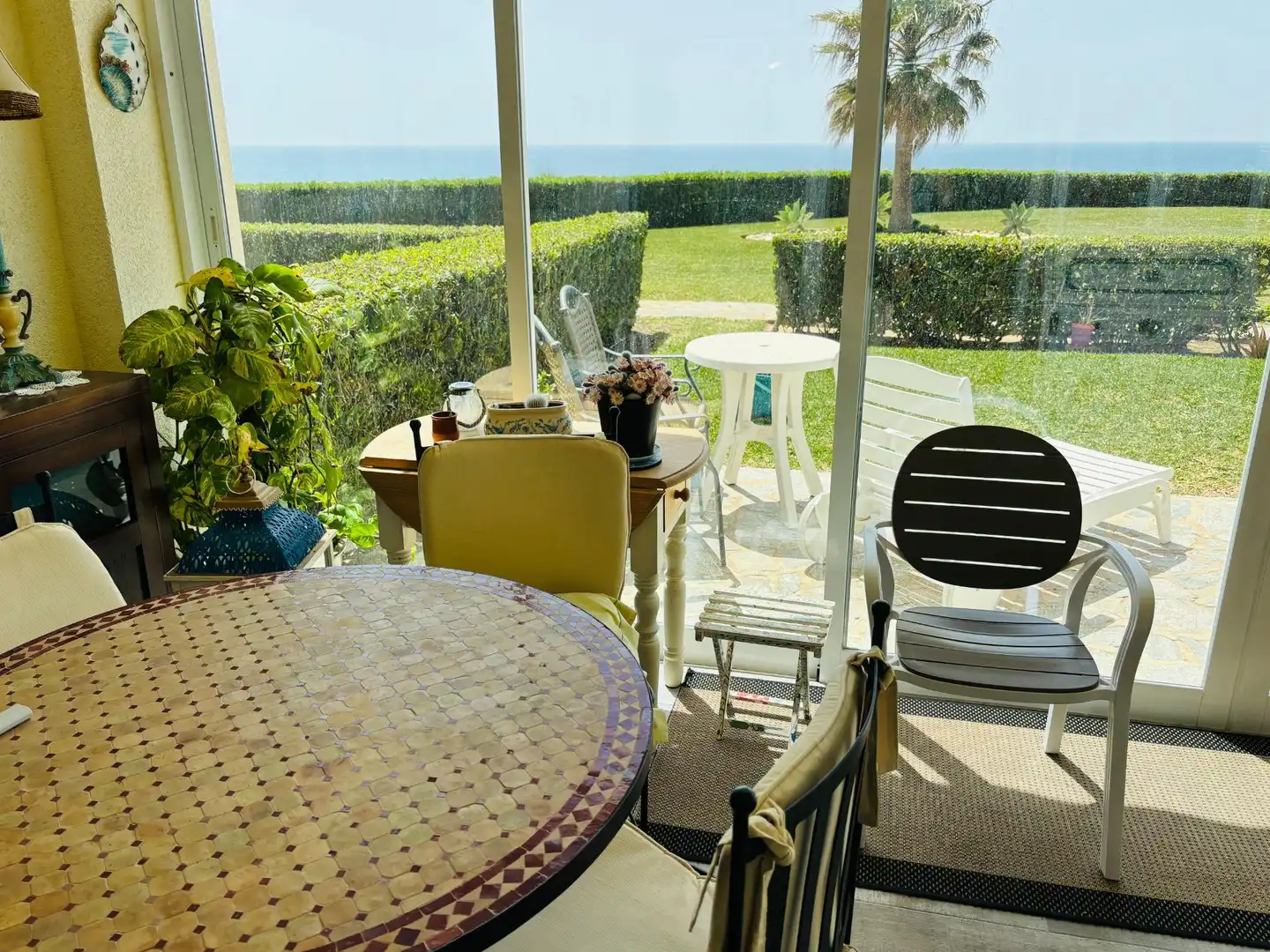 Terrassa de Apartament en venda en Mijas amb Aire condicionat, Calefacció i Jardí privat