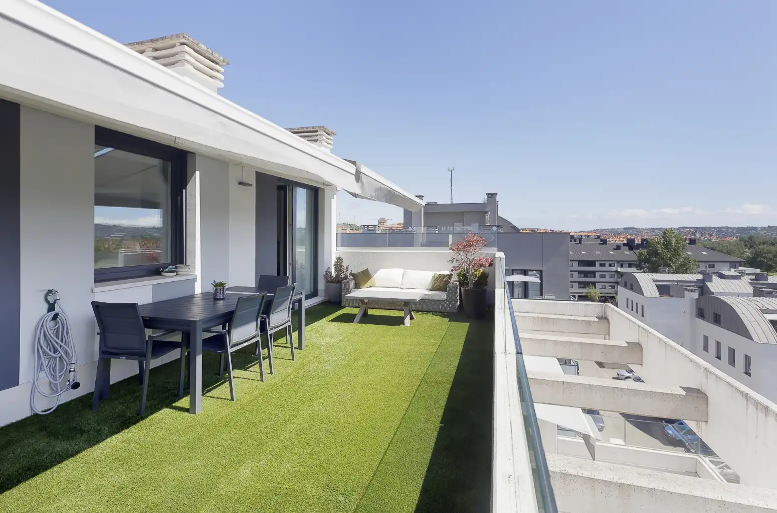Terrace of Flat for sale in Gijón   with Heating, Parquet flooring and Terrace