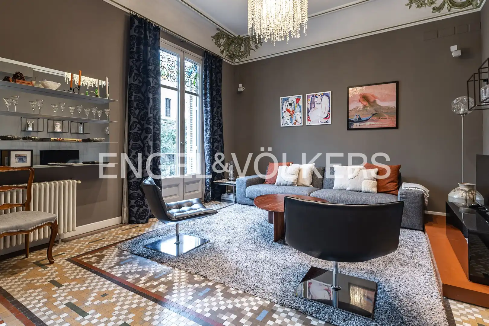 Sala de estar de Piso en venta en Eixample