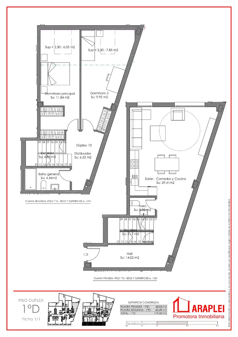 Duplex with terrace for sale in Calle de Terreros