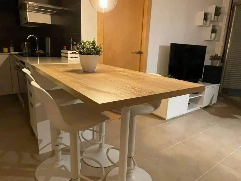 Cuina de Apartament en venda en Alcanar amb Aire condicionat, Calefacció i Jardí privat