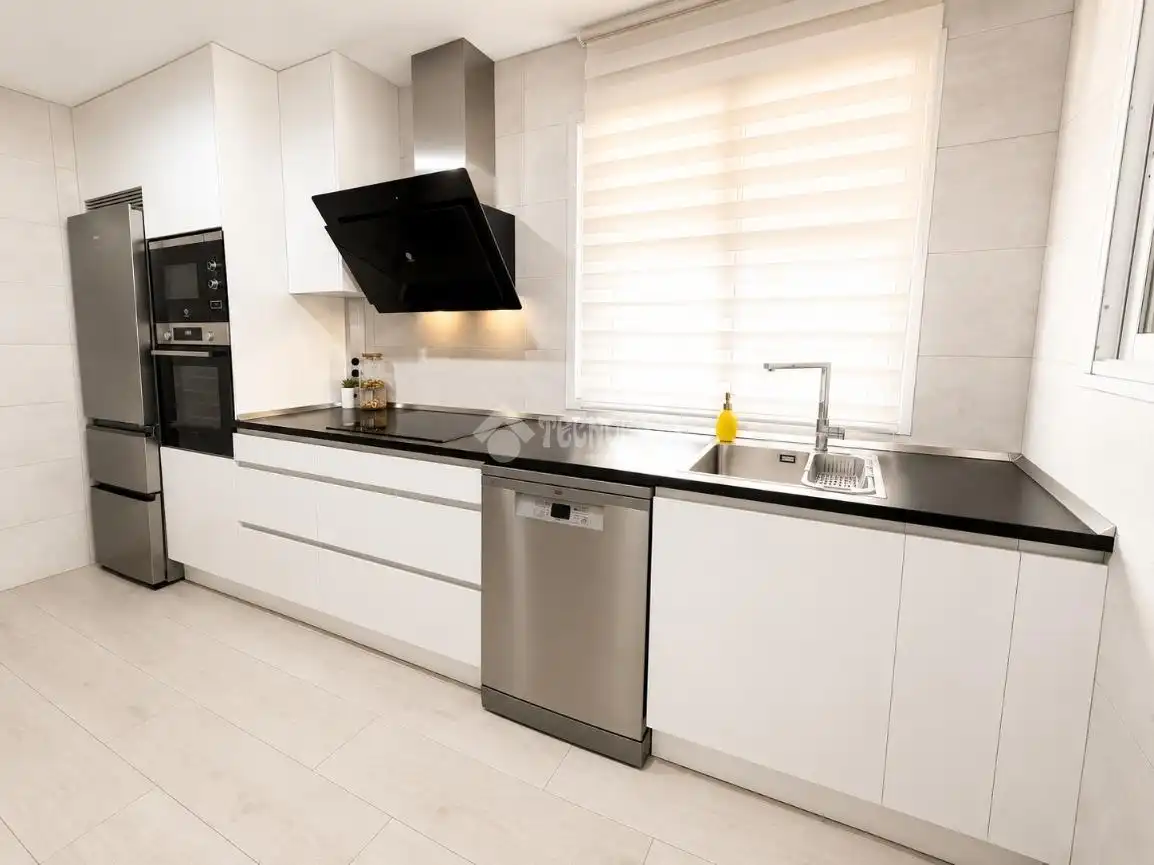 Kitchen of Flat for sale in San Martín de la Vega  with Air Conditioner, Private garden and Furnished