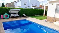 Swimming pool of Single-family semi-detached for sale in La Pobla de Vallbona  with Air Conditioner, Terrace and Swimming Pool