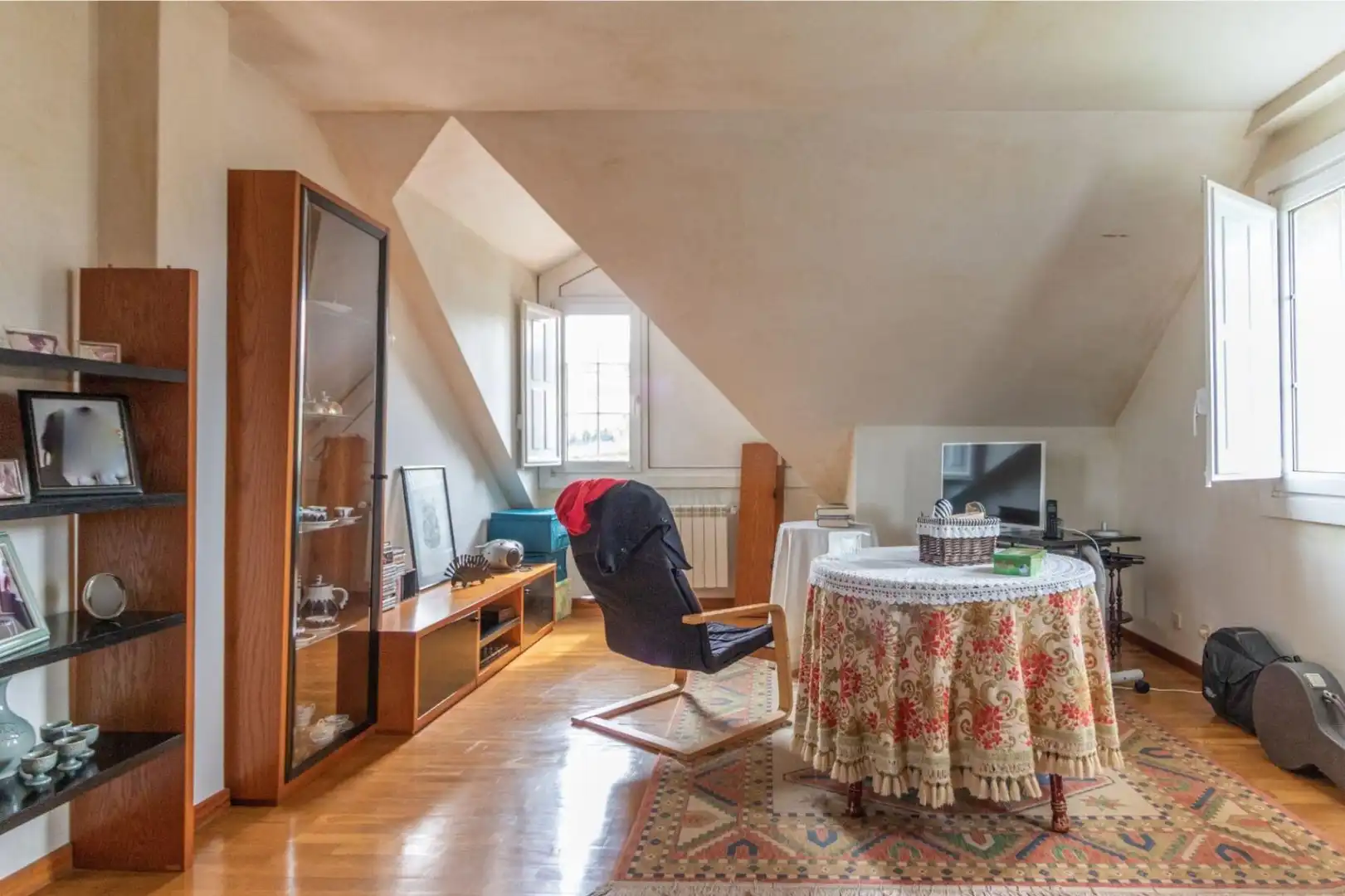 Sala de estar de Casa o chalet en venta en A Coruña Capital  con Jardín privado, Terraza y Trastero