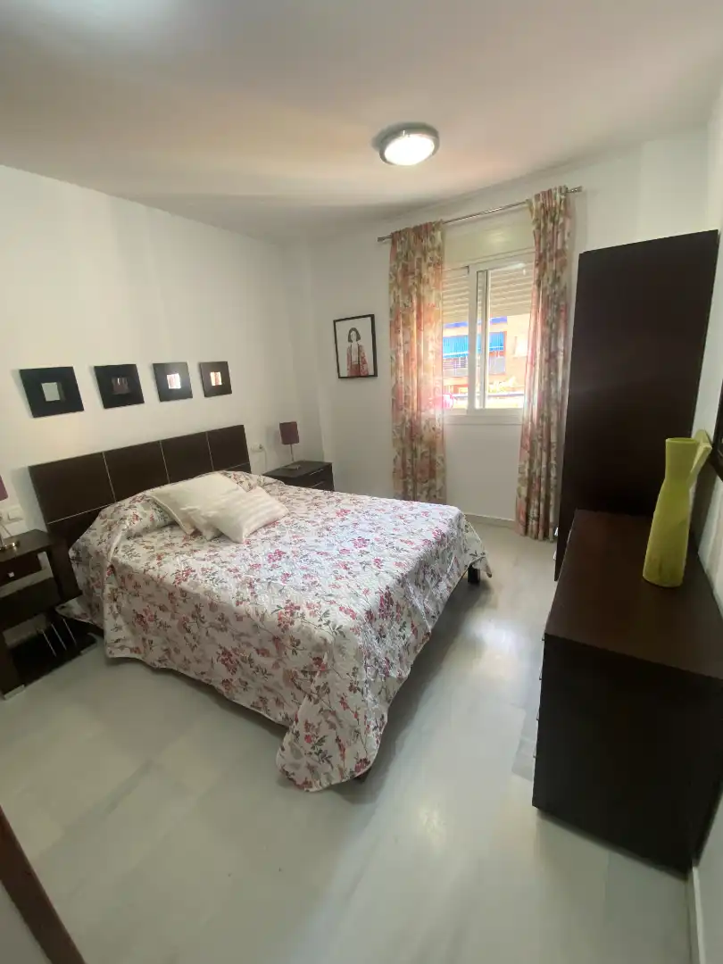 Bedroom of Apartments for rent in Málaga  with Air Conditioner, Terrace and Furnished