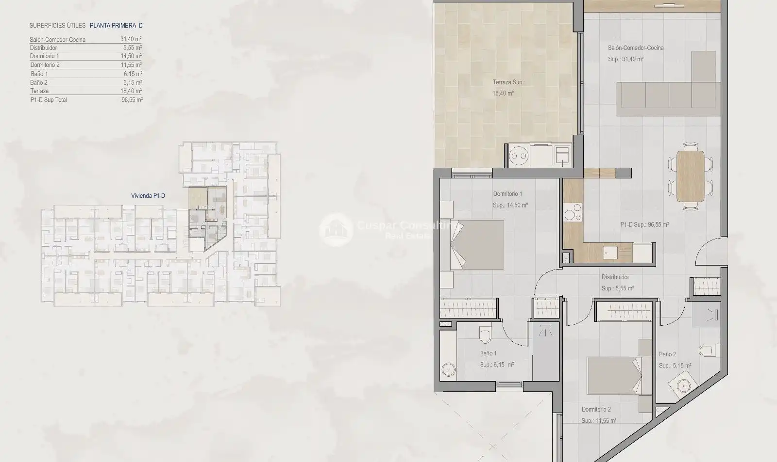 Apartamento en venta en Torre-Pacheco con Calefacción, Terraza y Trastero