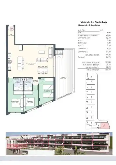 Apartamento con piscina en venta en Benijófar, imagen 11
