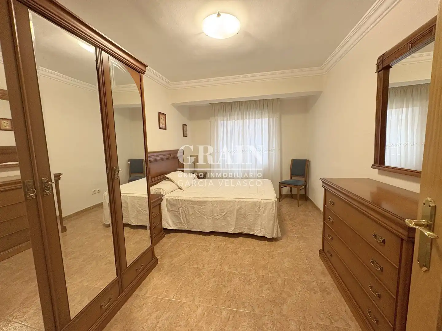 Bedroom of Flat for rent in Albacete  with Air Conditioner, Heating and Balcony