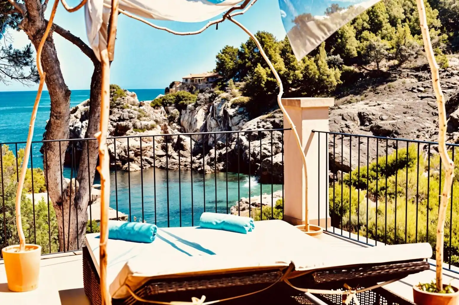 Balcony of Houses for sale in Deià  with Air Conditioner, Heating and Private garden