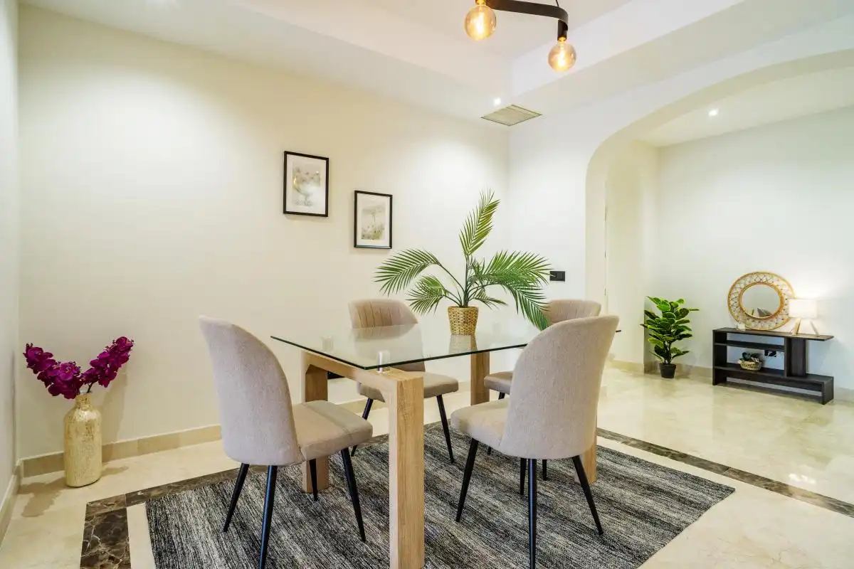 Dining room of Flat for sale in Marbella  with Air Conditioner, Heating and Private garden