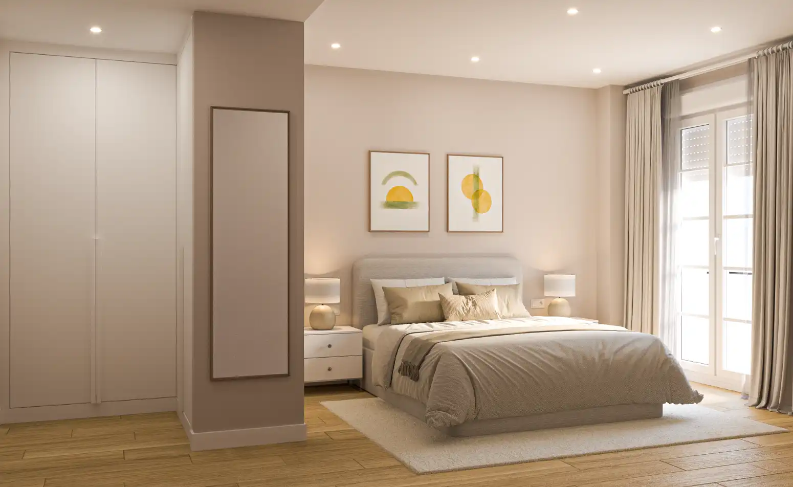 Bedroom of Flat for sale in  Logroño  with Heating, Parquet flooring and Terrace