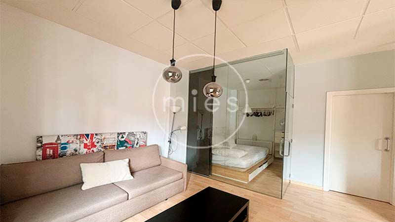Living room of Flat to rent in  Valencia Capital  with Air Conditioner, Furnished and Balcony