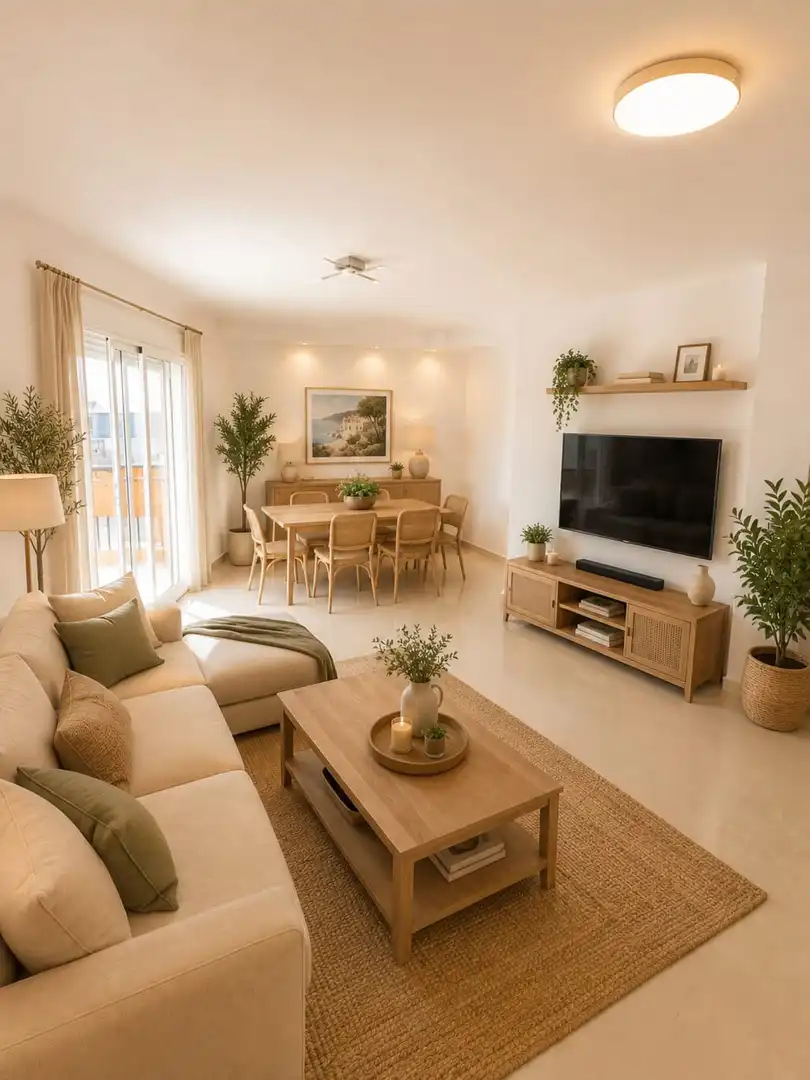Living room of Flat for sale in Campos  with Terrace and Balcony