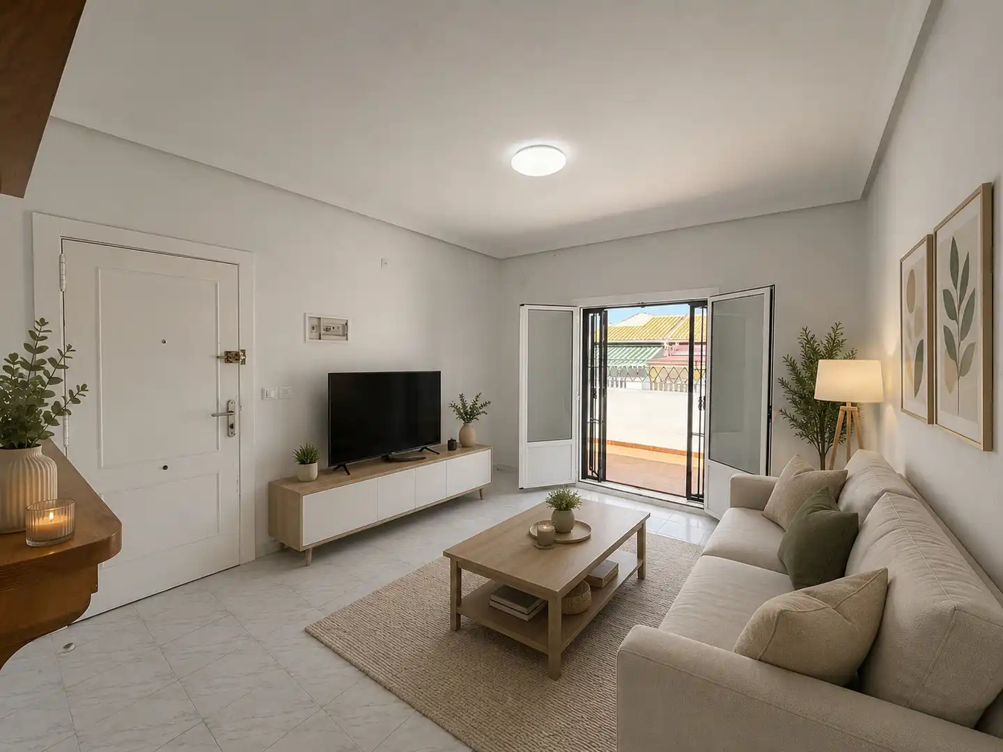 Living room of Flat for sale in Torrevieja  with Air Conditioner, Terrace and Community pool