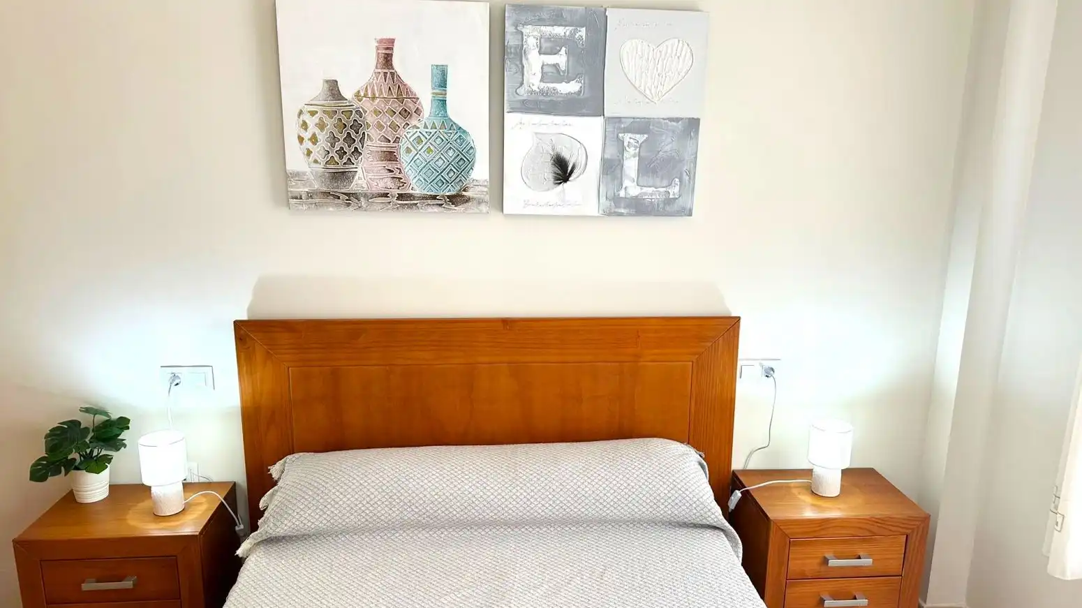 Schlafzimmer von Wohnung zur Miete in Canet d'En Berenguer mit Privatgarten, Terrasse und Möbliert