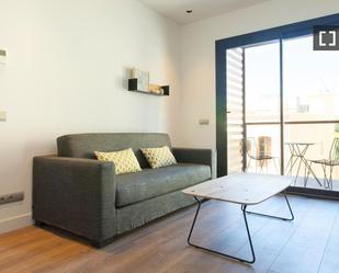 Sala d'estar de Pis de lloguer en  Barcelona Capital amb Aire condicionat, Calefacció i Moblat