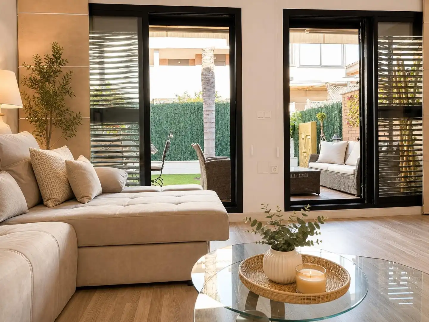 Living room of Detached homes for sale in Molina de Segura  with Air Conditioner, Private garden and Community pool