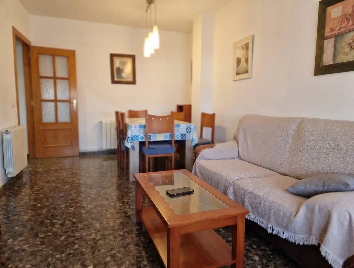 Sala de estar de Piso de alquiler en La Pobla de Vallbona