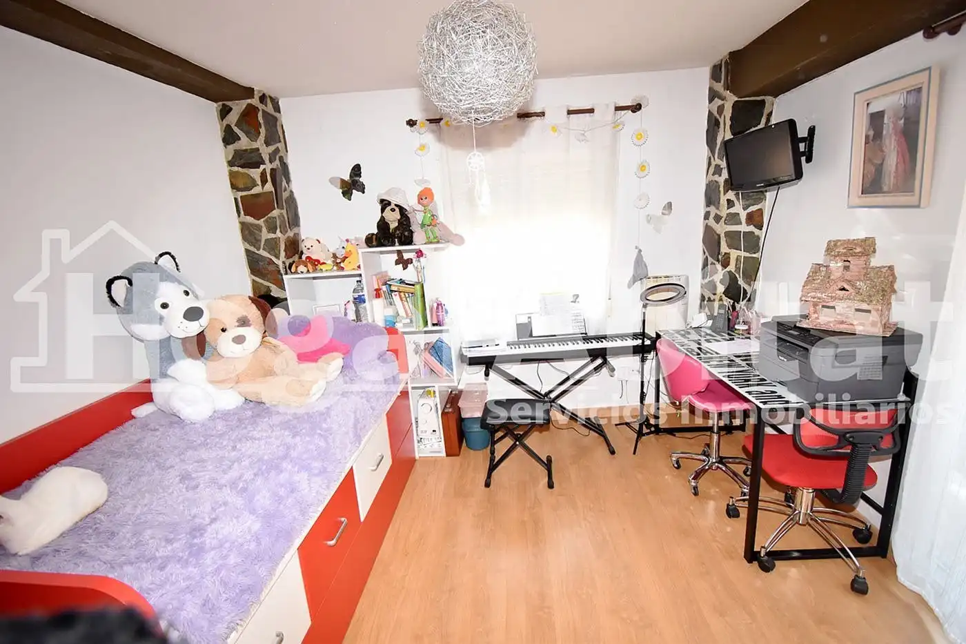 Schlafzimmer von Wohnung zum Verkauf in Xirivella mit Klimaanlage, Parkett und Balkon
