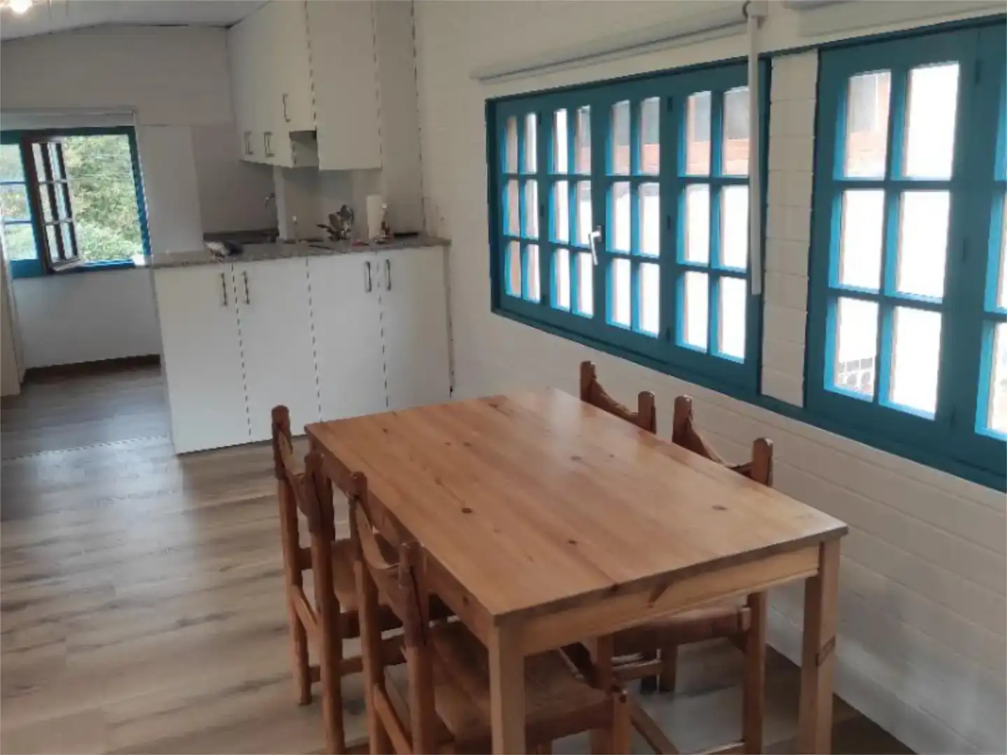Dining room of Study for rent in Oleiros  with Private garden, Parquet flooring and Furnished