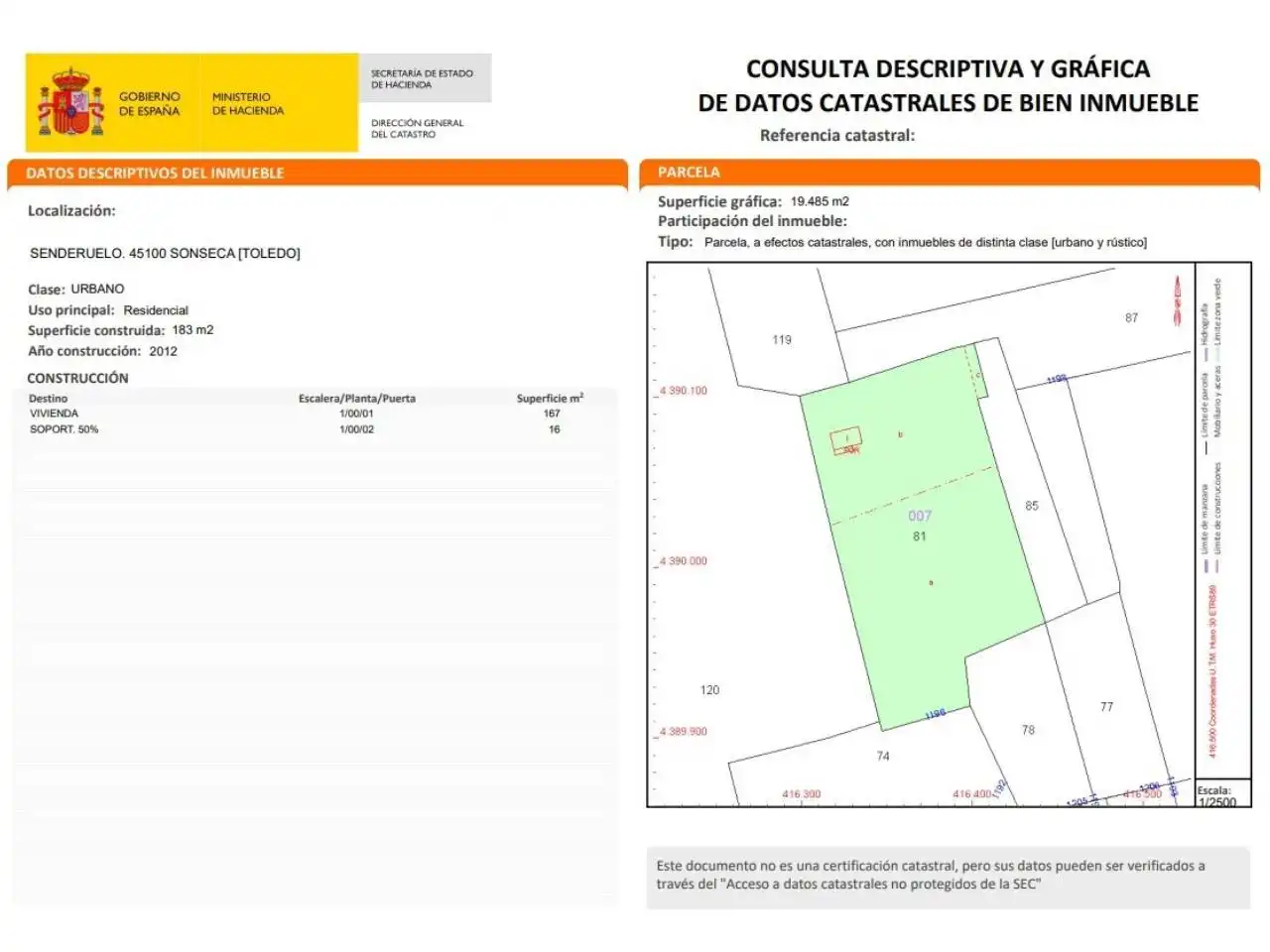 Casa o xalet en venda en Sonseca amb Calefacció i Jardí privat