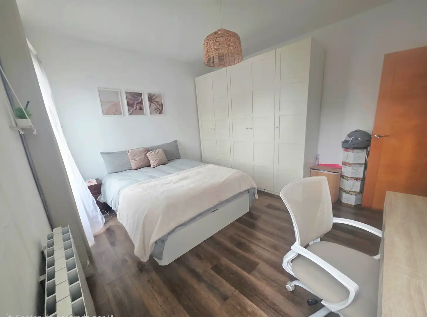 Schlafzimmer von Wohnung zum Verkauf in Barcelona mit Klimaanlage, Heizung und Parkett