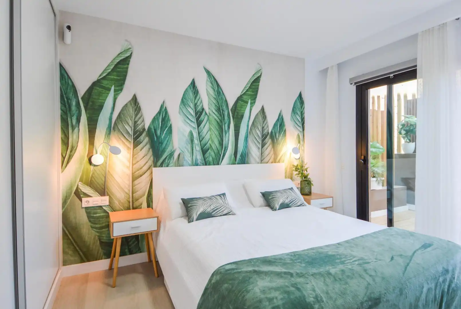 Dormitori de Apartament de lloguer en Mogán amb Aire condicionat, Jardí privat i Terrassa