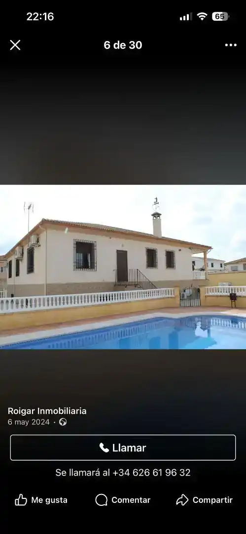 Vista exterior de Casa o chalet en venta en La Rambla con Aire acondicionado, Piscina y Amueblado