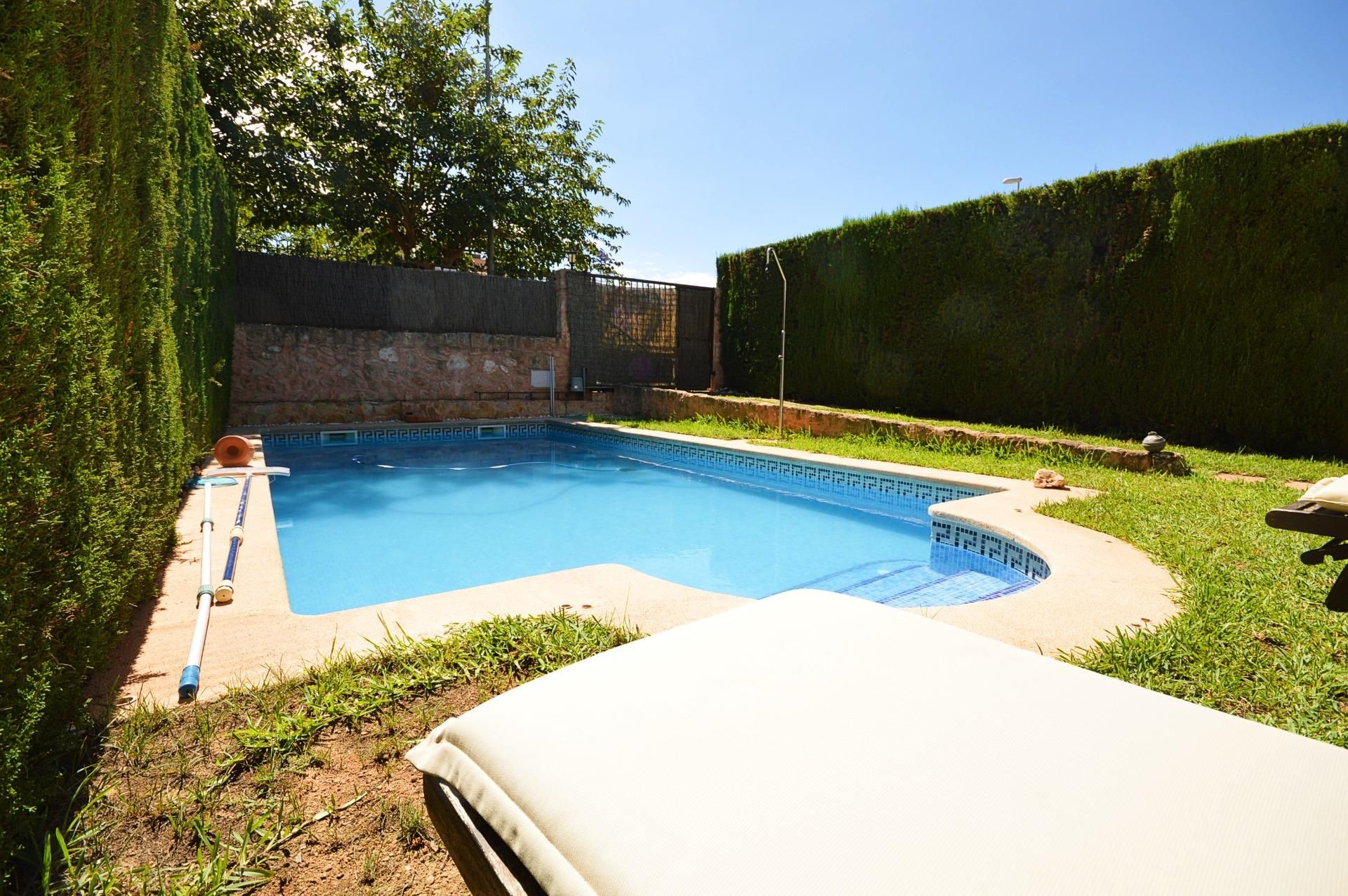 Swimming pool of Single-family semi-detached for sale in Llucmajor  with Air Conditioner, Private garden and Swimming Pool