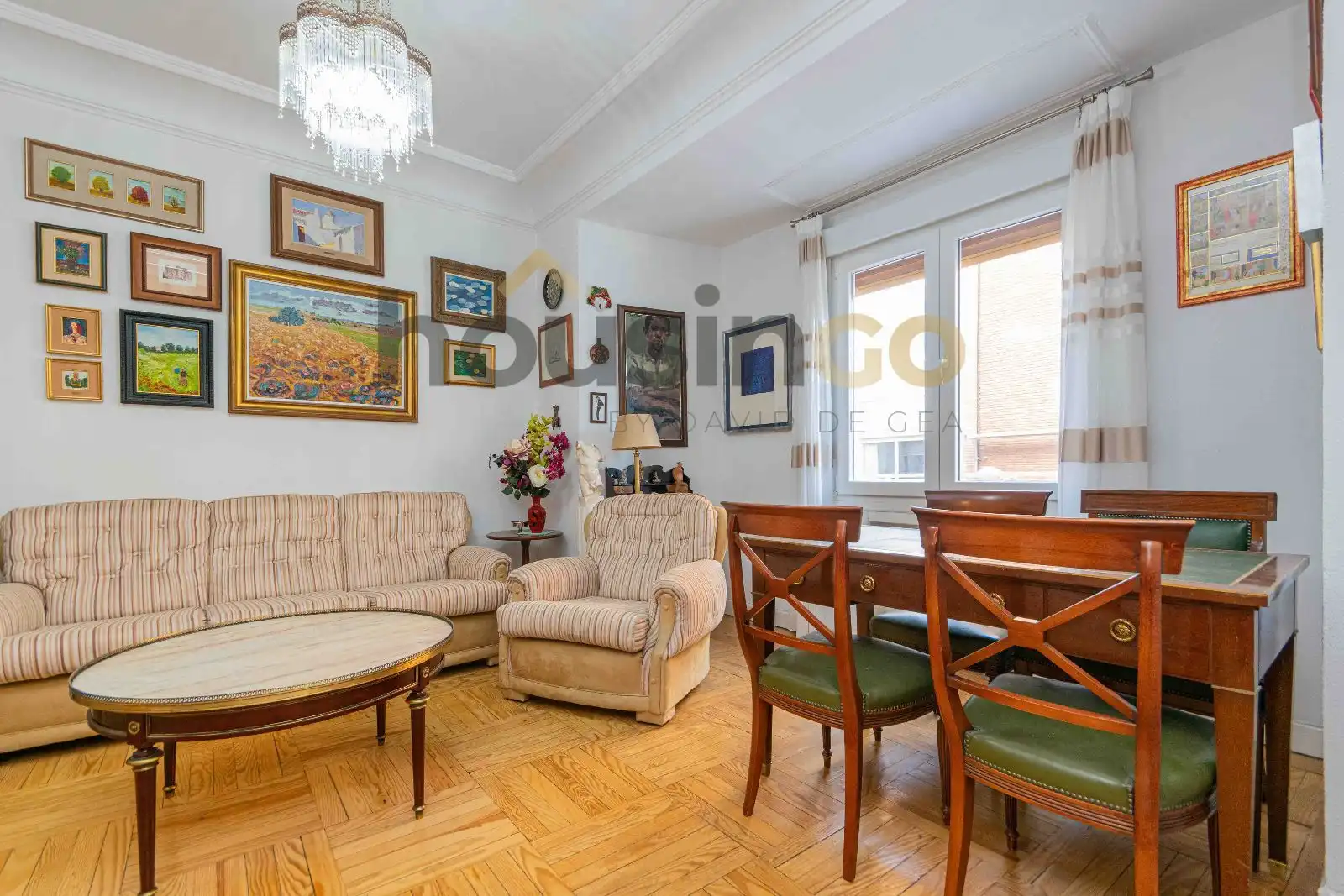 Living room of Flat for sale in Madrid  with Heating, Terrace and Storage room