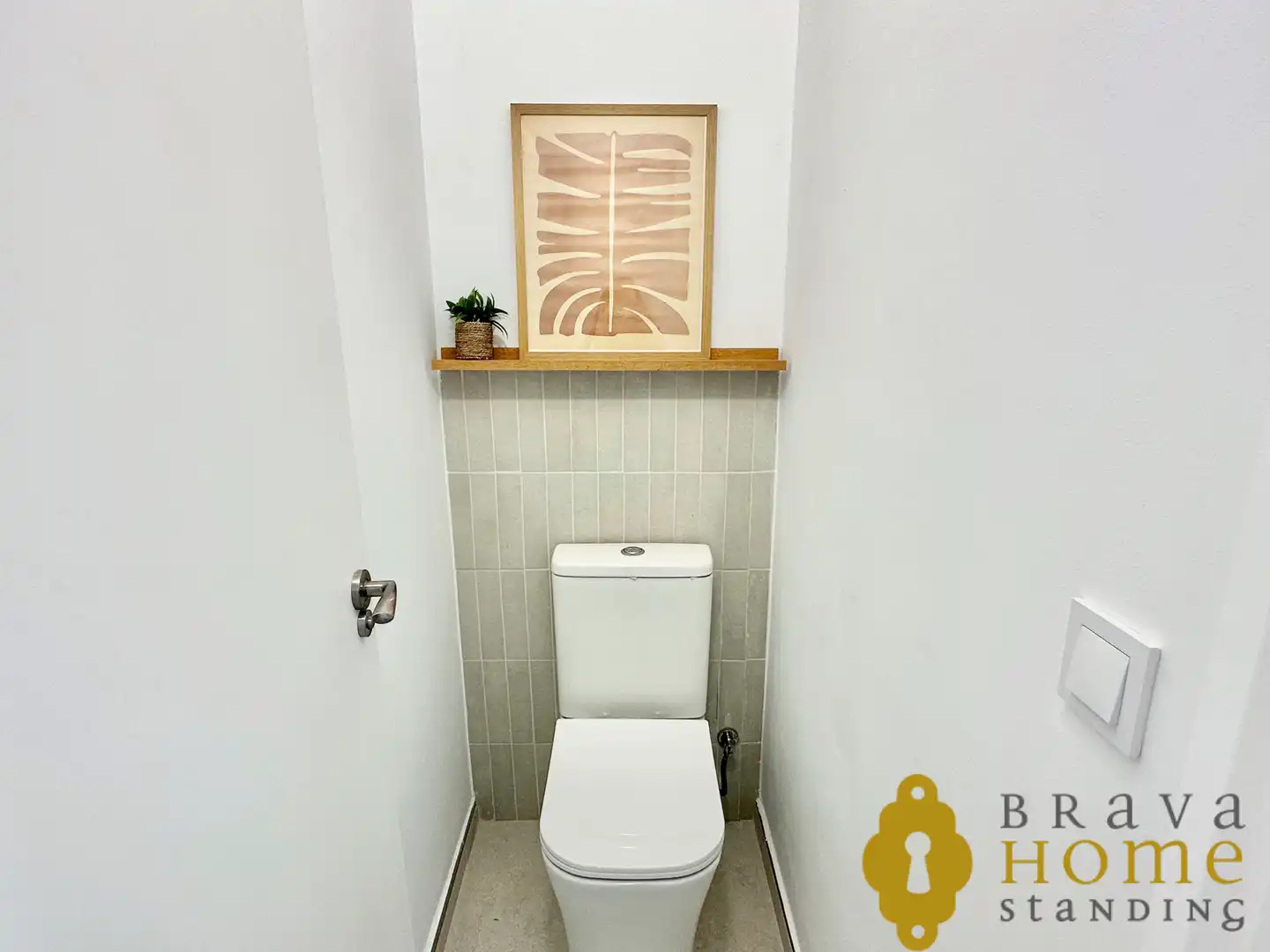 Badezimmer von Wohnung zum Verkauf in Roses mit Klimaanlage, Terrasse und Möbliert