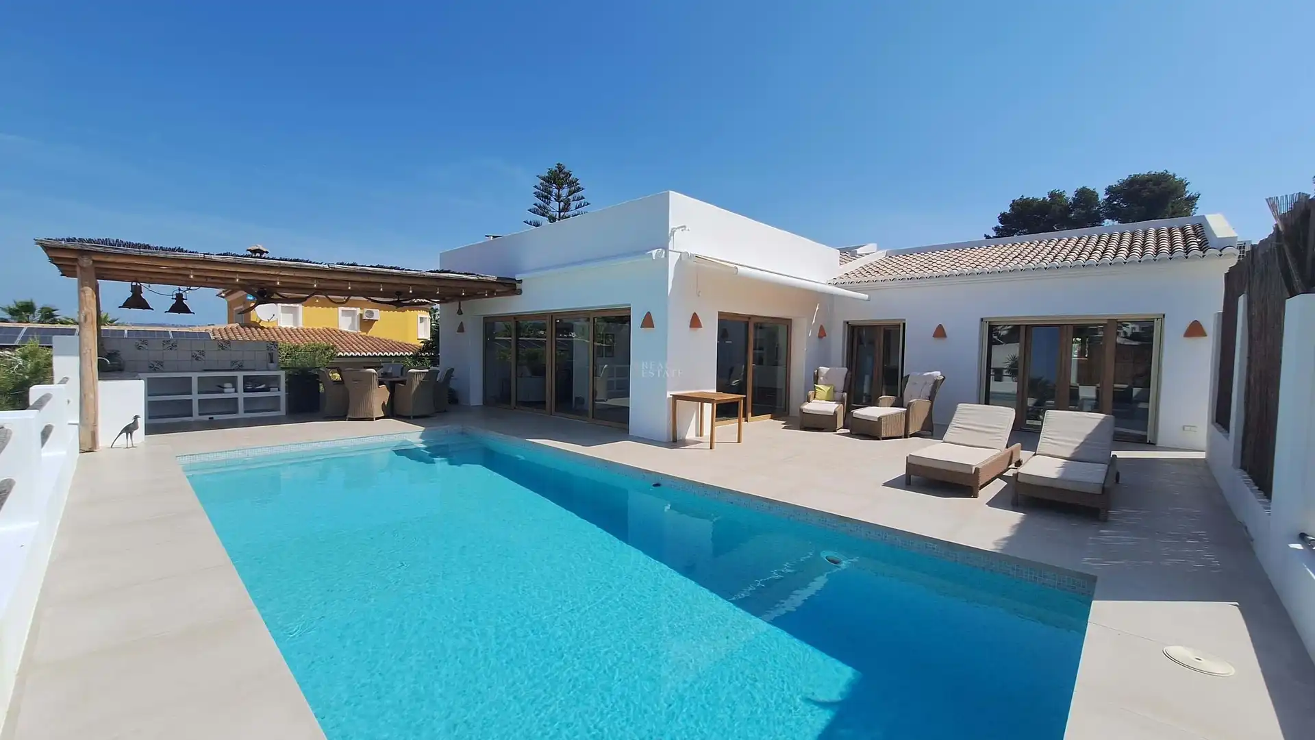 Exterior view of Houses for sale in Jávea / Xàbia  with Air Conditioner, Terrace and Storage room