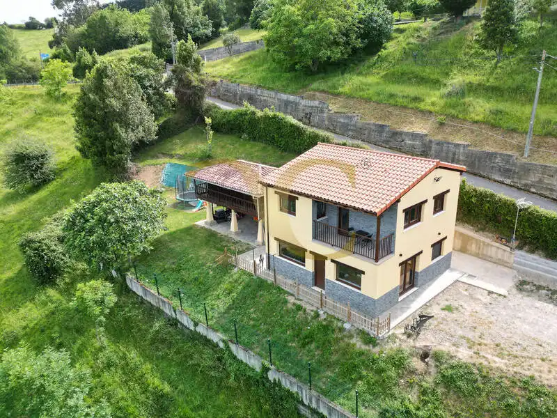 Vista exterior de Casa o chalet en venta en Gijón  con Calefacción, Jardín privado y Balcón